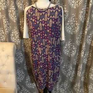 3x LuLaRoe Aztec print Julia dress
